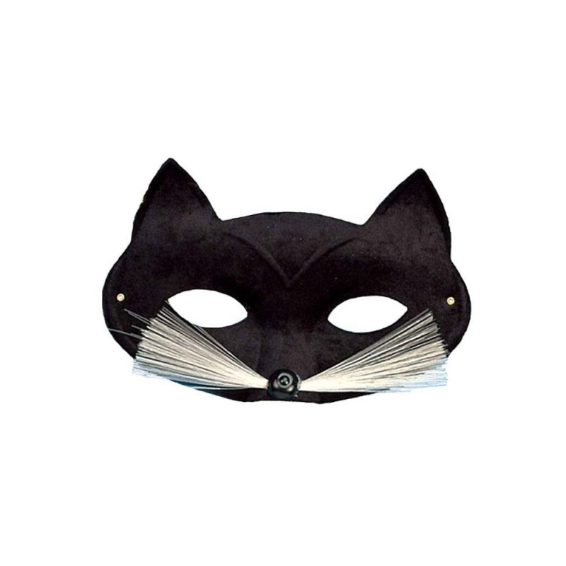 Katzenvisier schwarz | Black Cat Eye Mask - carnivalstore.de