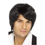 Boy Band Wig Black Short Style