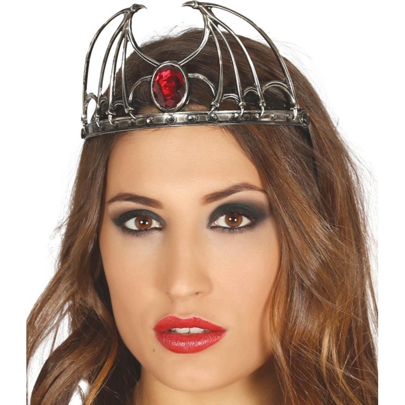 Diabla Tiara Con Rubí