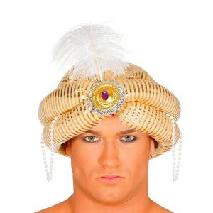 Goldener Maharadscha | Maharadscha Turban - carnivalstore.de