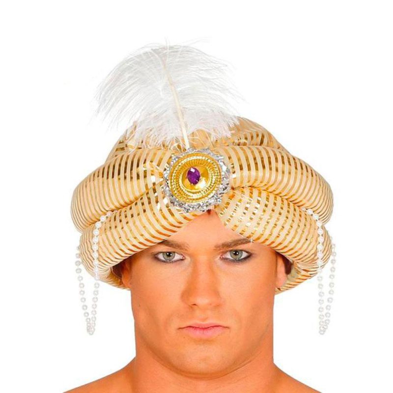 Goldener Maharaja | Maharadjah Turban - carnivalstore.de