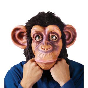 Komisk chimpansemaske - carnivalstore.de