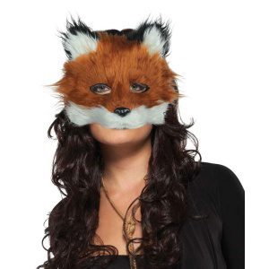 Deluxe Flauschige Fuchs Maske | Maska gospoda Foxa - carnivalstore.de