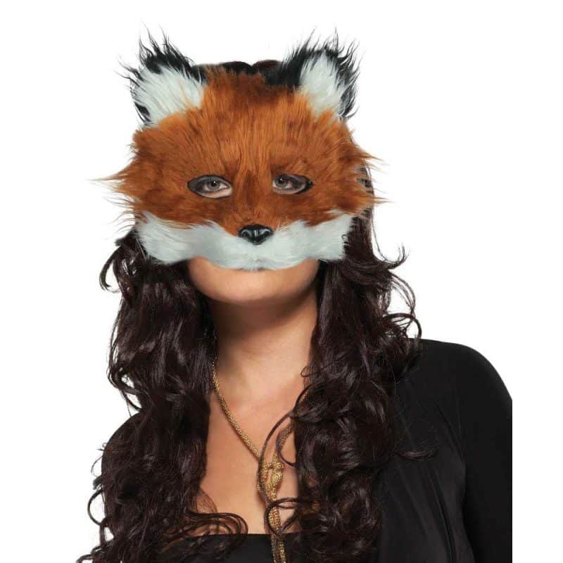 Deluxe Flauschige Fuchs maska ​​| Fox Mask kungs - carnivalstore.de