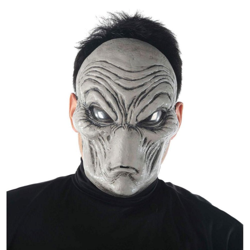Grå Alien Adult Mask - carnivalstore.de