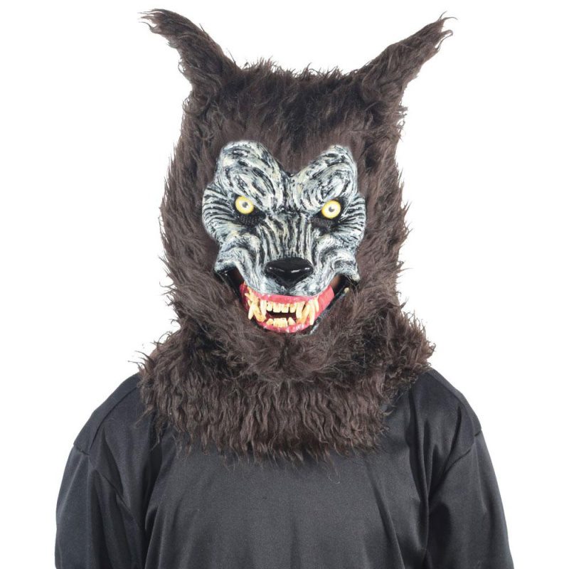 Werwolf Maske mit beweglichem Mund - carnivalstore.de