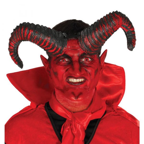 Hörner Horn Teufel Dämon Rot Halloween Horror Party Ungeheuer Monster | Satan Horns 20 Cm - carnivalstore.de