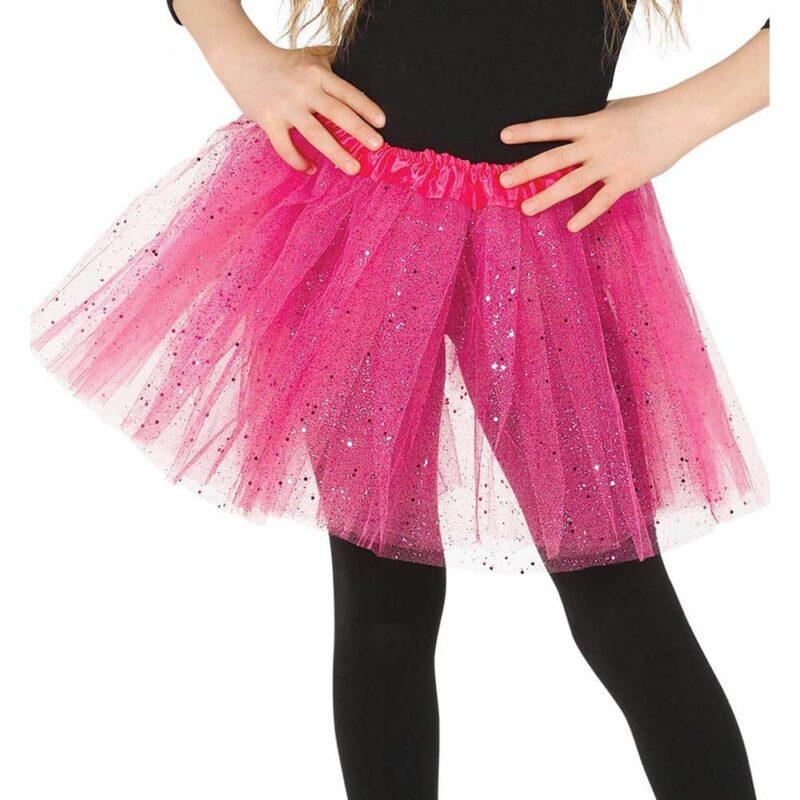 Tutu con purpurina para niñas | Tutú infantil 31 cm - carnivalstore.de