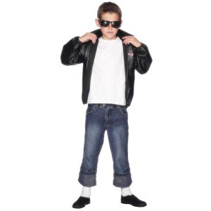 T-Bird Jacke Schwarz med Grease-Logo | Grease T Birds Jacka Svart Med Logotyp - carnivalstore.de