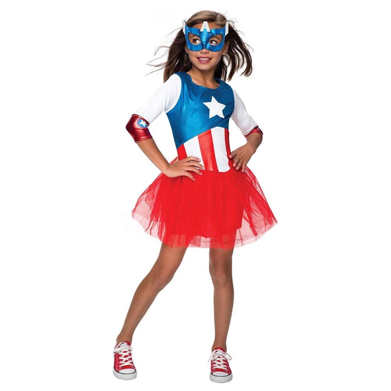 Metallischer Captain America Kostüm | Metallic Captain America Costume - carnivalstore.de