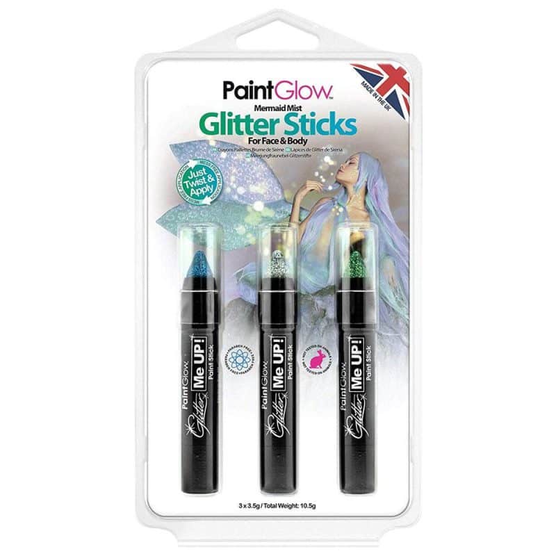 PaintGlow Sirena Nebbia: Glitzersticks | PaintGlow Mermaid Mist: Glitter Sticks - carnivalstore.de