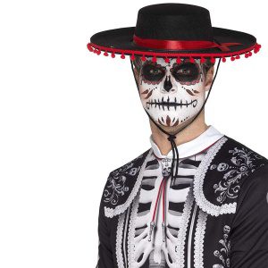 Day Of The Dead καπέλο λαβής | Ημέρα των νεκρών Senor Hat - carnivalstore.de