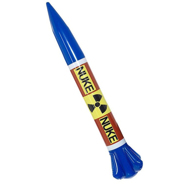 Aufblasbar Nuclear Rakete, Mehrfarbig | Opblaasbare kernraket - carnavalstore.de