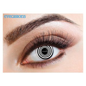 Black Spiral Contact Lens 1 Day Use Only - carnivalstore.de