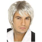 Herren Boy Band Perücke, Talla única | Peluca Boy Band Rubio Marrón Estilo Corto - carnivalstore.de