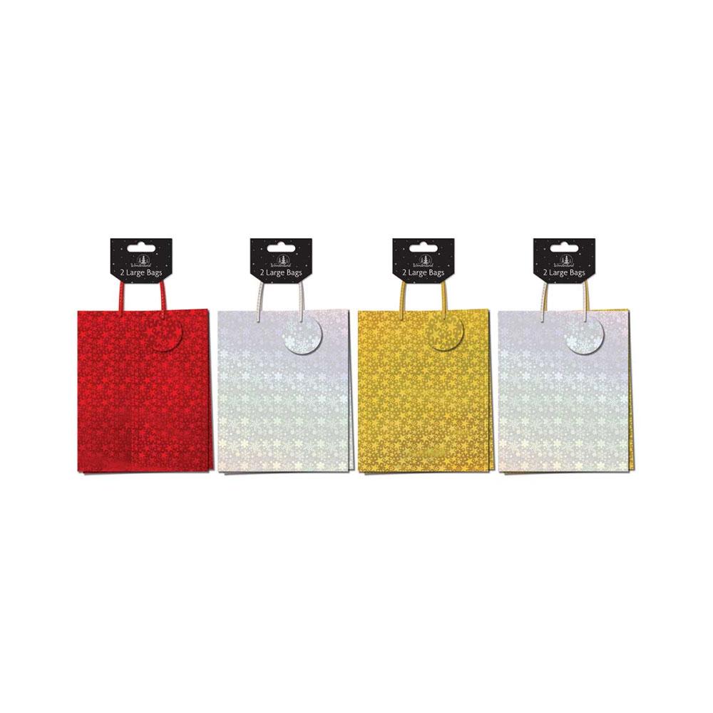 2 Gift Bags - Holographic - Large - carnivalstore.de