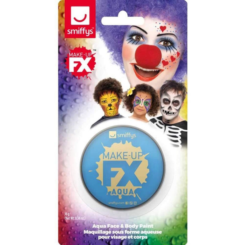Maquiagem Unissex Hellblau | Make Up Fx On Display Card Pale Blue - Carnivalstore.de