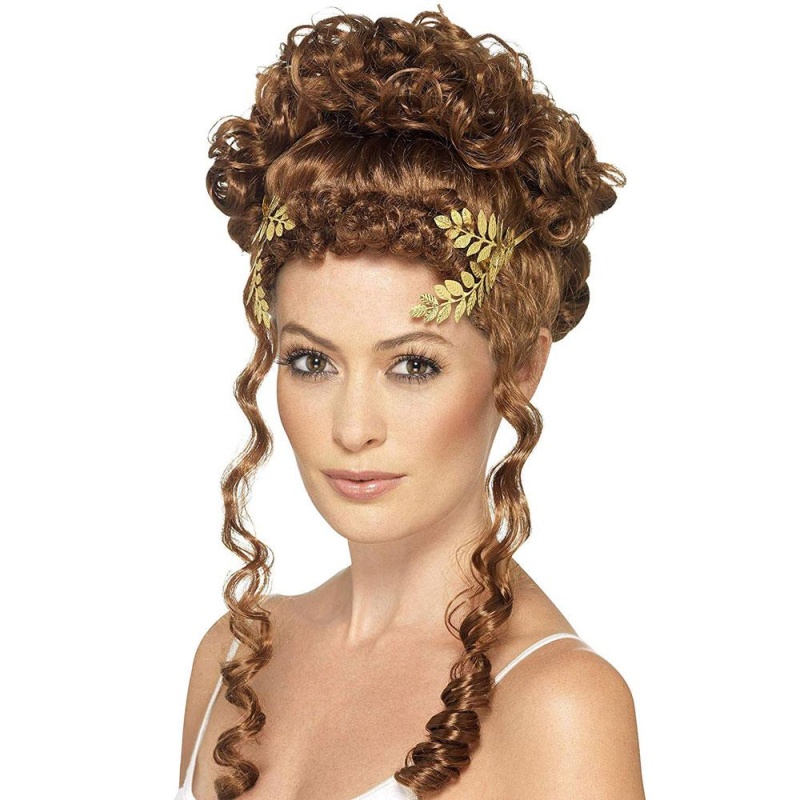 Damen Lorbeerblatt Kopfbedeckung | Laurel Leaf Headpiece Gold - carnivalstore.de