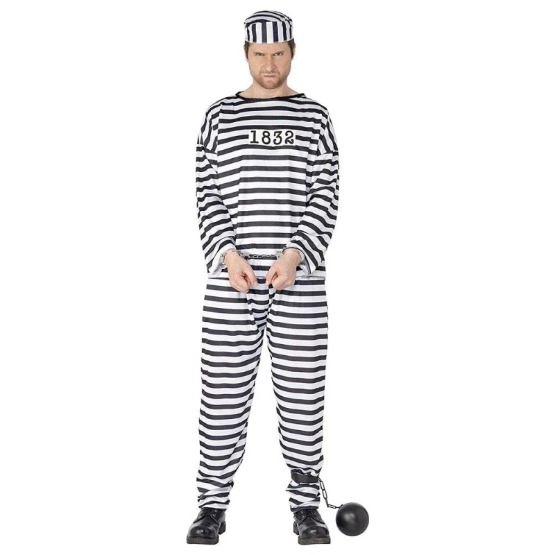 Herren Sträfling Kostüm | Convict Costume - carnivalstore.de