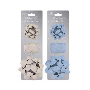 Glitter Bows & Ribbon Cop Forest Frost – carnivalstore.de