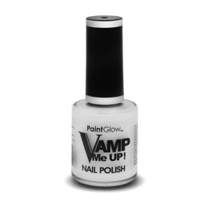 paintglow ausstich Me Up Nagellack, Blatt weiß | Vamp Nagellak Wit - carnavalstore.de