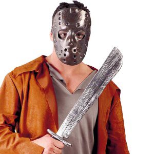 Maske med machete, 22 tommer| Maske med machete - carnivalstore.de