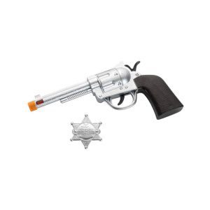 Western Roscoe Gun et Abzeichen | Pistolet et insigne Western Roscoe - carnivalstore.de