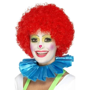 Clown unisex Kragen Blau | Clown Neck Ruffle Blue - carnivalstore.de