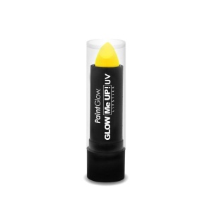 PaintGlow, Neon UV-Lippenstift, Gelb, 5g | PaintGlow, Neon UV Lipstick, Yellow, 5g - carnivalstore.de