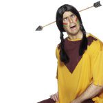 Unisex Pfeil durch den Kopf Scherzartikel | Arrow Through The Head Yellow With Rubber Tip - carnivalstore.de