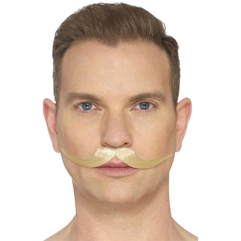 The English Schnurrbart, Blond | The English Mustache Blonde Hand Knotted - carnivalstore.de