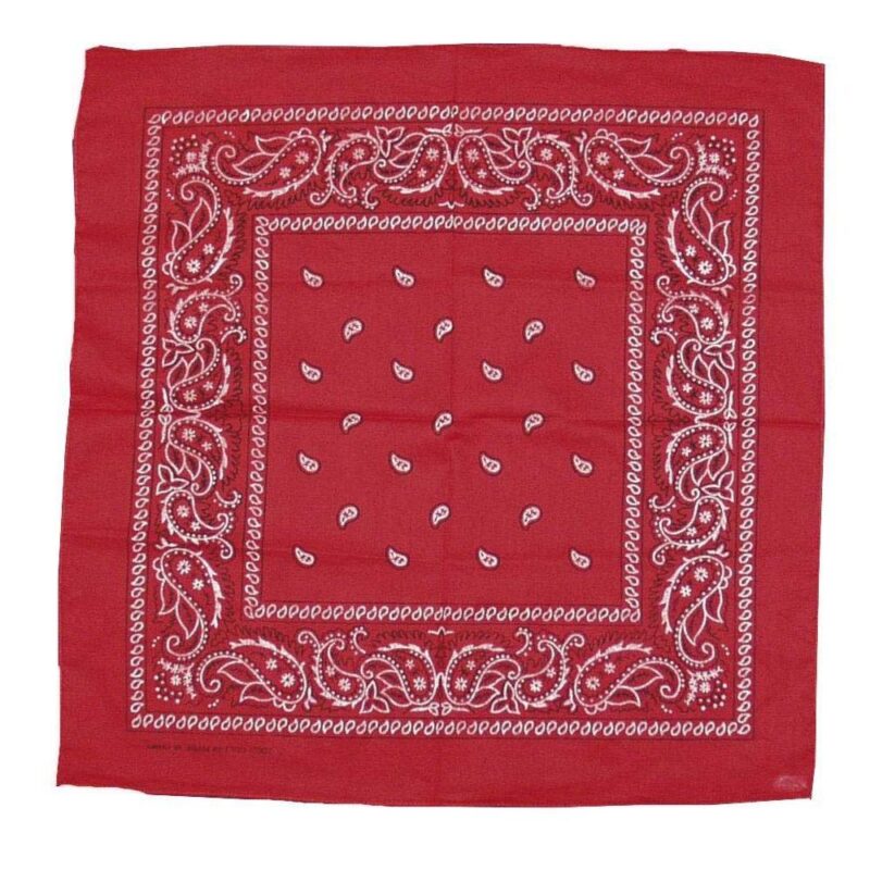 Cowboy-Halstuch Rot Western | Cowboy Bandana Rouge Western Design - carnivalstore.de