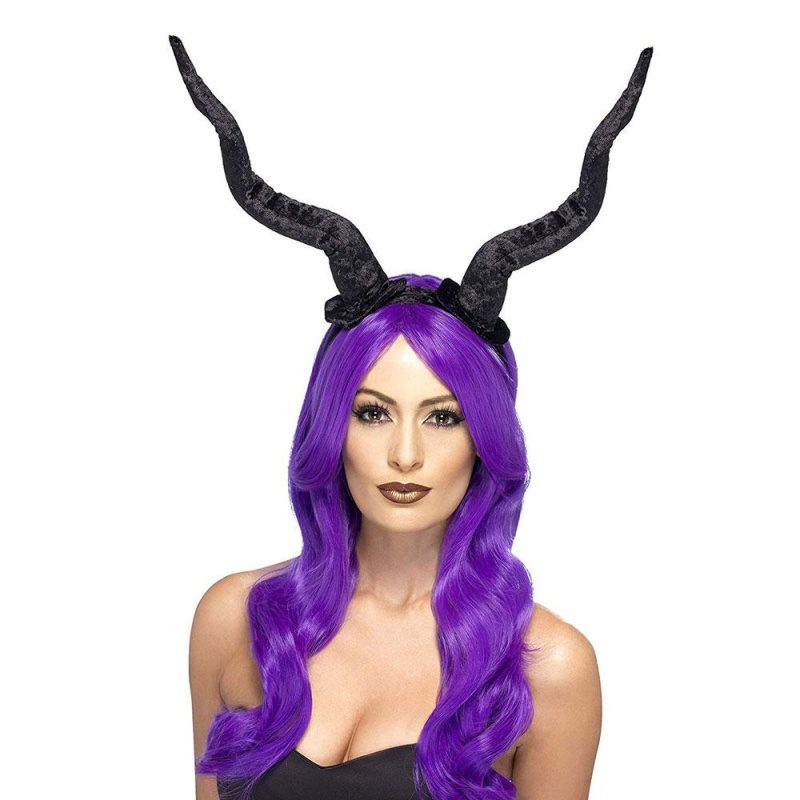 Dämon Hörner Stirnband Solúbtha | Demon Horns Headband - carnivalstore.de