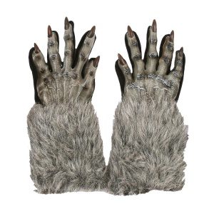 Werwolf Handschuhe Hände Grau |Harmaat ihmissusihanskat - carnivalstore.de