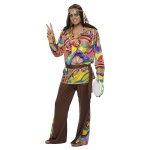 Herren Hippie Kostüm | Psychedelesch Hippie Mann Kostüm - carnivalstore.de