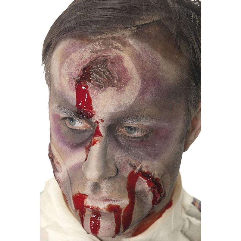 Kopfschuss Verletzung Make-Up | Μια τρύπα στο κεφάλι ουλή, πληγή από σφαίρα - carnivalstore.de