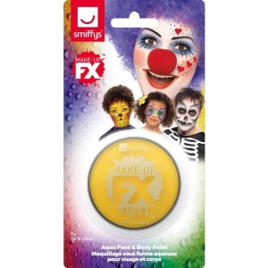Unisex Make-Up Gesichtswasser en Körperfarbe Gelb | Make Up Fx Op Display Card Geel - carnavalstore.de