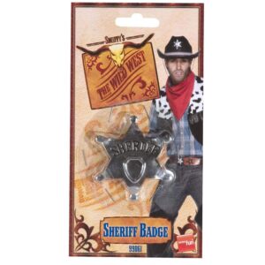 Sheriffstern Metall Sheriff Stern | Sheriff Star Badge Silver Metal - carnivalstore.de