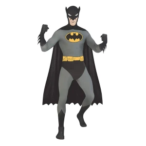 2nd Skin Batman-Kostüm | Batman 2nd Skin Schwarzer Overall Kostüm für Erwachsene - carnivalstore.de