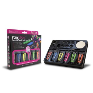 Kit de pintura facial e corporal Neon UV | Conjunto de caixa de pintura facial e corporal Neon UV - carnavalstore.de
