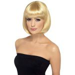 Damen Party Perücke, Bob mit Pony |Partyrama Wig 12 Inch Dark Blonde Short Bob - carnivalstore.de