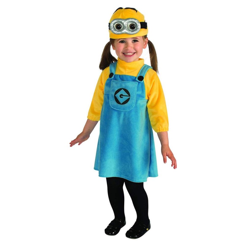 Nainen minioni - Kostüme für Baby, taapero | Toddler Female Minion Yellow - carnivalstore.de