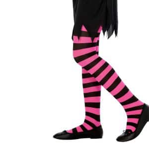 Kinder Mädchen Strumpfhose | Hlačne nogavice Black Fuchsia - carnivalstore.de