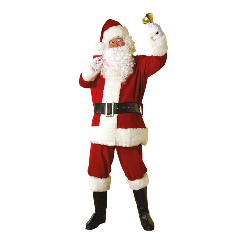 Kostüm "Regency" aus Plüsch Santa Kostüm für Erwachsene | Regal Regency Plush Santa Suit Adult Costume - carnivalstore.de