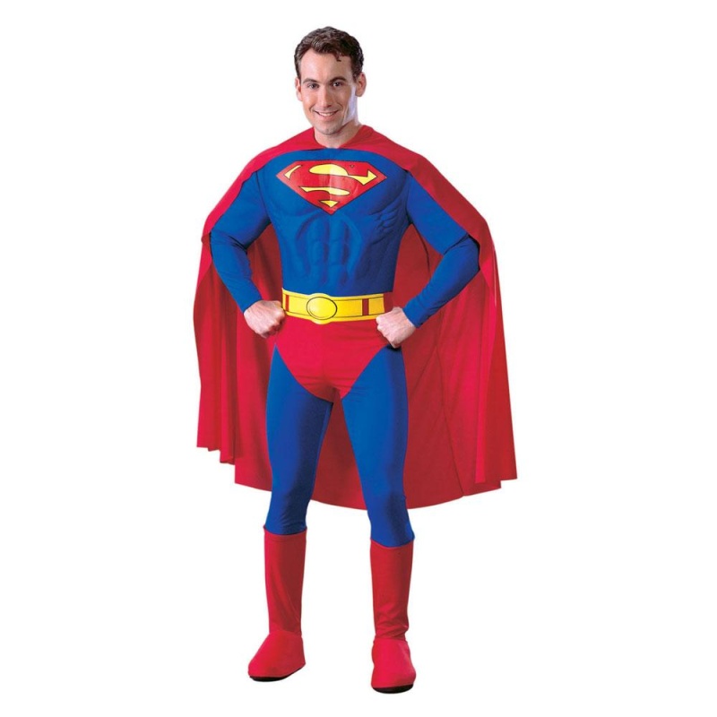 Superman Deluxe mit Muskeltruhe | Superman Deluxe With Muscle Chest - carnivalstore.de