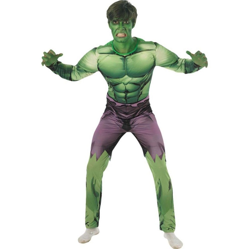 Hulk Deluxe Kostium für Erwachsene | Montaż Hulka Avengers - carnivalstore.de