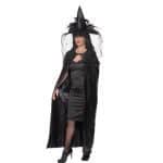 Damen Deluxe Langer Hexen Umhang | Deluxe Witch Cape – carnivalstore.de