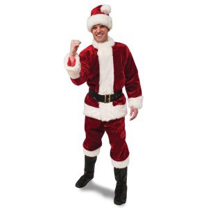 Deluxe Crimson Premier Santa | Crimson Regency Plüsch Santa Suit - carnivalstore.de