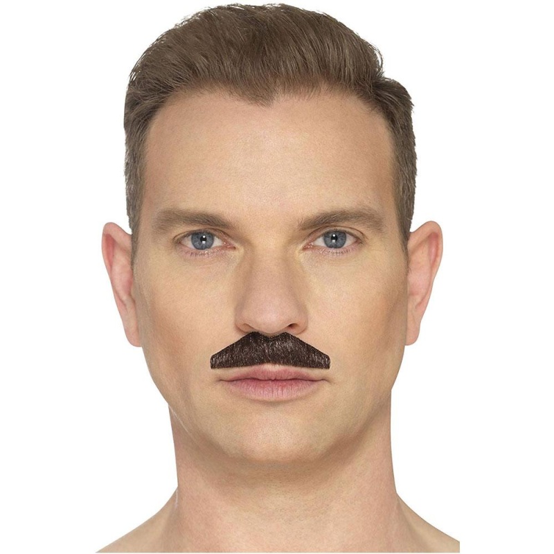 die Chevron Schnurrbart, Braun | The Chevron Mustache Brown Hand Knotted - carnivalstore.de