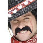 Mexikaner klassischer selbstklebend Schnäuzer | Mexican Bandit Tash Black Självhäftande - carnivalstore.de